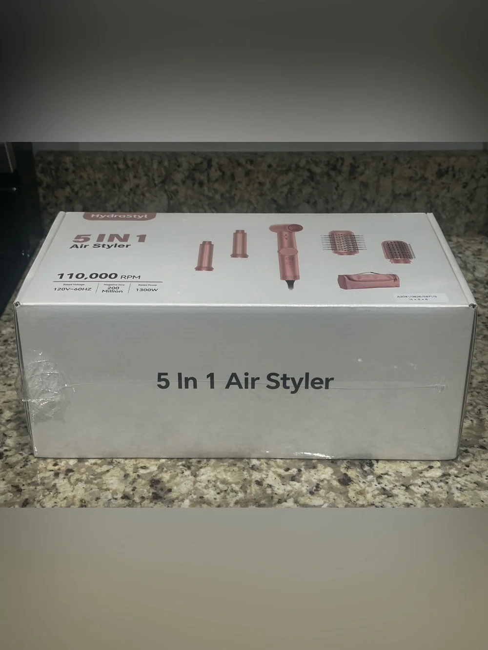5-in-1 Hair Dryer & Styling Brush – Auto-Wrap Curling – 1300W